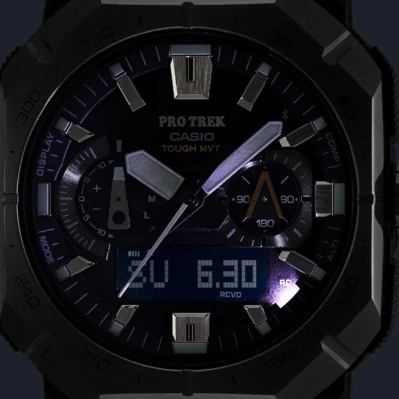 Casio Pro Trek Yosemite Black Carbon Solar Power Men's Watch- PRW-B1000-1